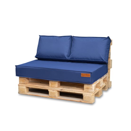 Set de perne pentru mobilier cu paleti - Albastru inchis