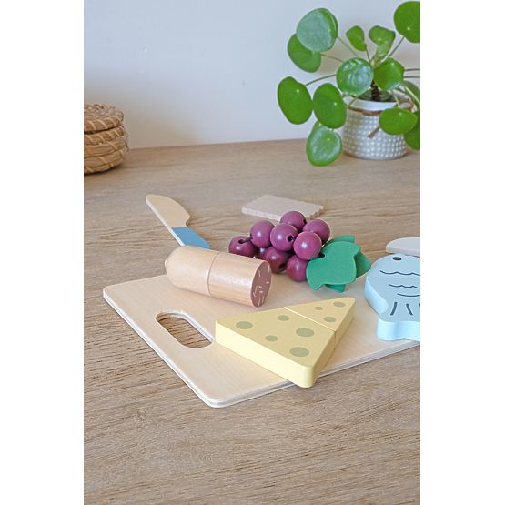 Mâncare din lemn - feliere - Combinație de gustare