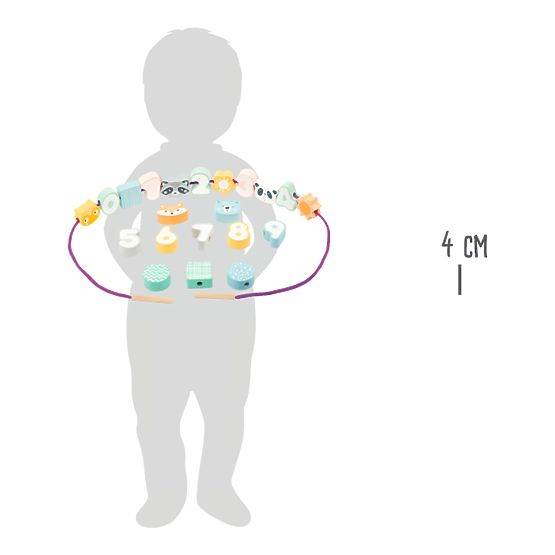 Mărgele Small Foot Stringing în culori pastelate