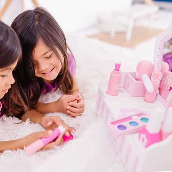 Masa cosmetica pentru copii cu oglinda