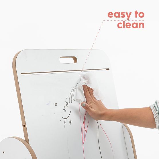 Masă cu tablă Massam - Alb