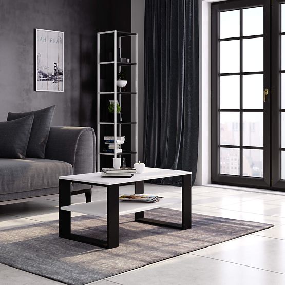 MASĂ DE CAFEA ALEX ALBĂ / NEAGRĂ