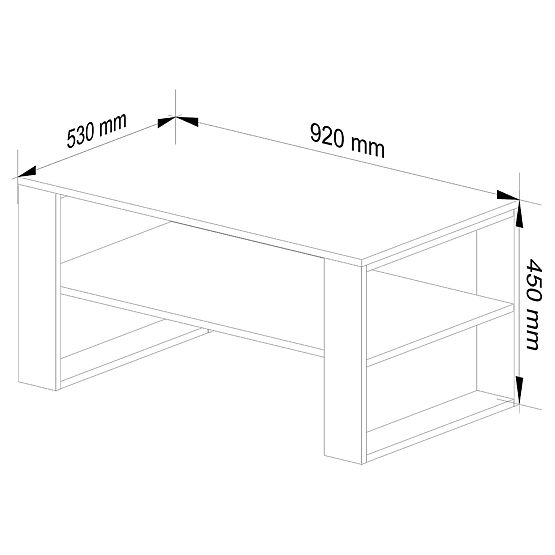 MASĂ DE CAFEA ALEX STEJAR SONOMA / ALB