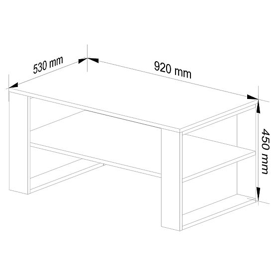MASĂ DE CAFEA ALEX STEJAR SONOMA / NEGRU