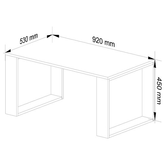 MASĂ DE CAFEA NOX STEJAR ARTISAN / NEGRU