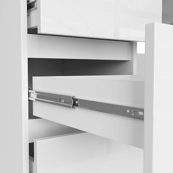 MASĂ DE CALCULATOR A-11 135 cm 6 SERTARE PK ALB / LUCIOAS ALB