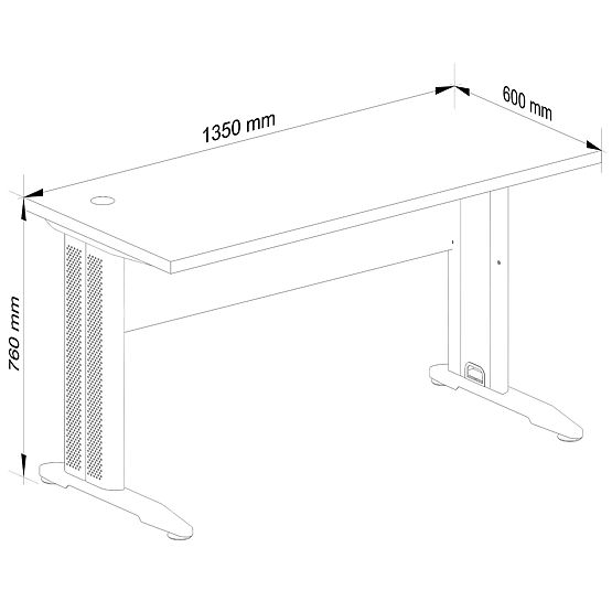 MASĂ DE CALCULATOR BM-135 WENGE