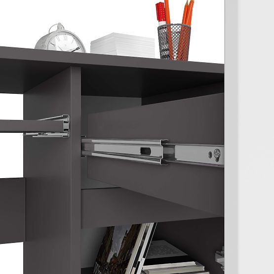 MASĂ DE CALCULATOR PIKSEL PK GRI / ALB - DREAPTA