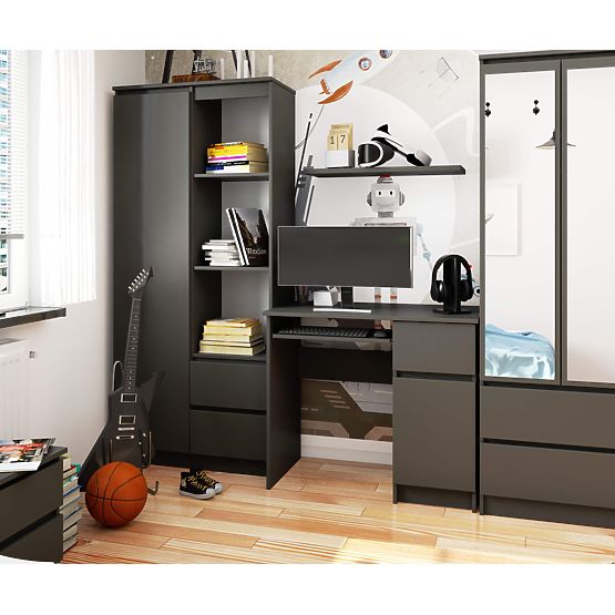 MASĂ DE CALCULATOR PIKSEL PK GRI - DREAPTA