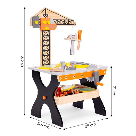 Masă de lucru din lemn pentru copii ECOTOYS