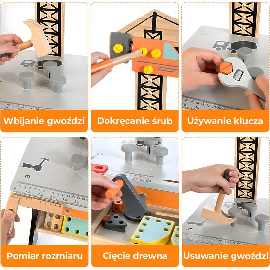 Masă de lucru din lemn pentru copii ECOTOYS