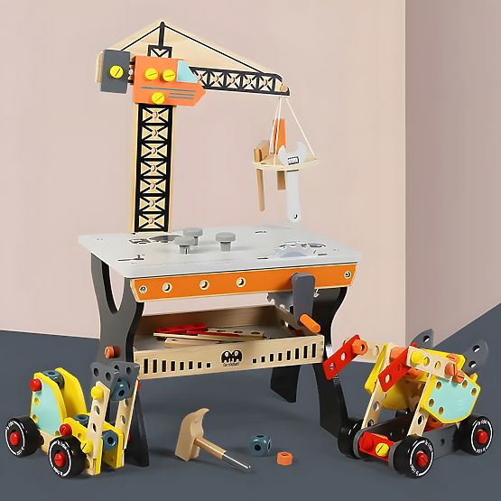 Masă de lucru din lemn pentru copii ECOTOYS