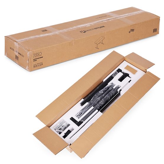 Masă electrică reglabilă 120x60 cm, înălțime ajustabilă 72-117 cm, negru ModernHome