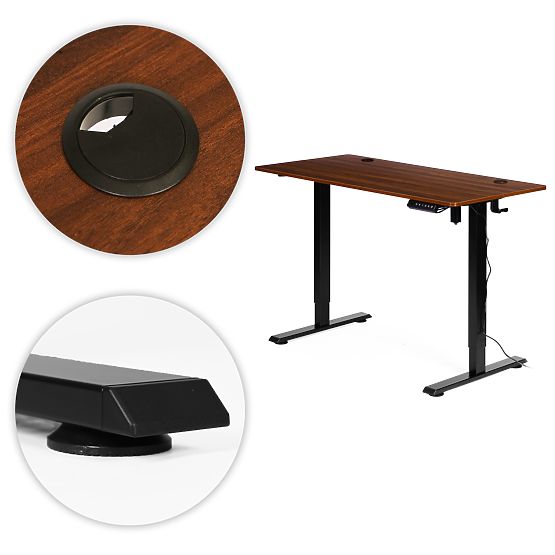 Masă electrică reglabilă 120x60 cm, înălțime reglabilă 72-117 cm ModernHome