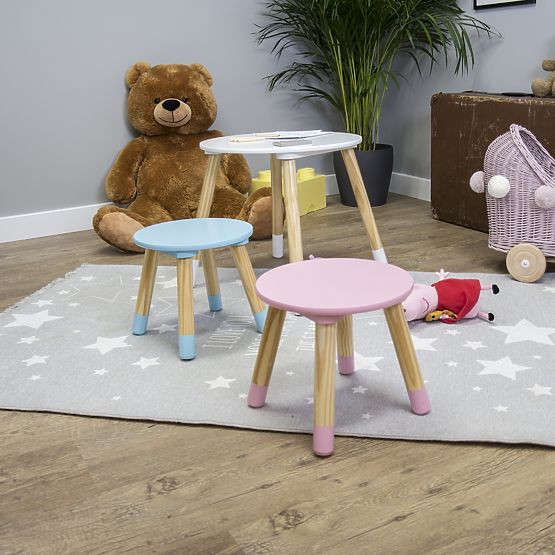 Masă rotundă cu scaune pentru copii – model OURBABY