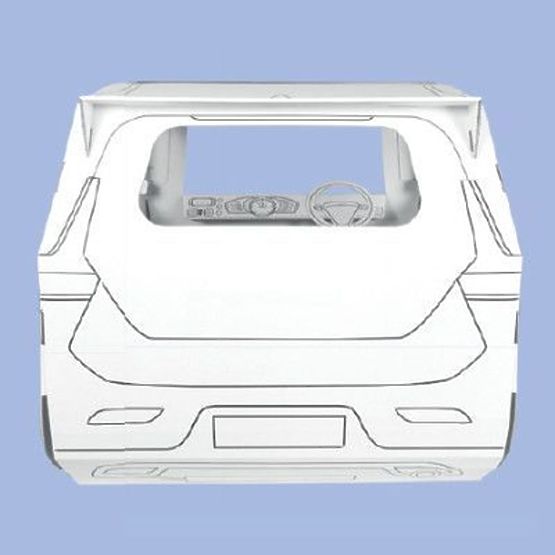 Mașină de jucărie din carton Alien