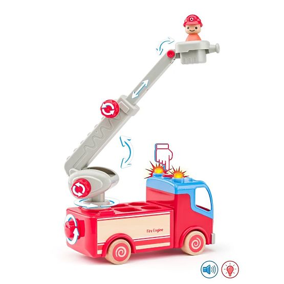 Mașină de pompieri cu scară rotativă și platformă Woody