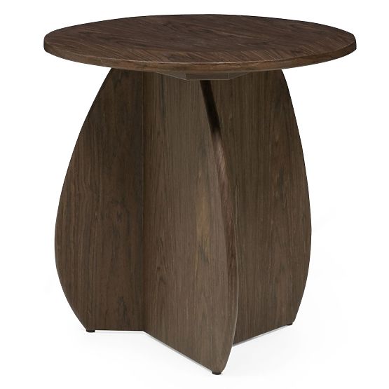 Măsuță laterală Noku 50 cm, nuc închis