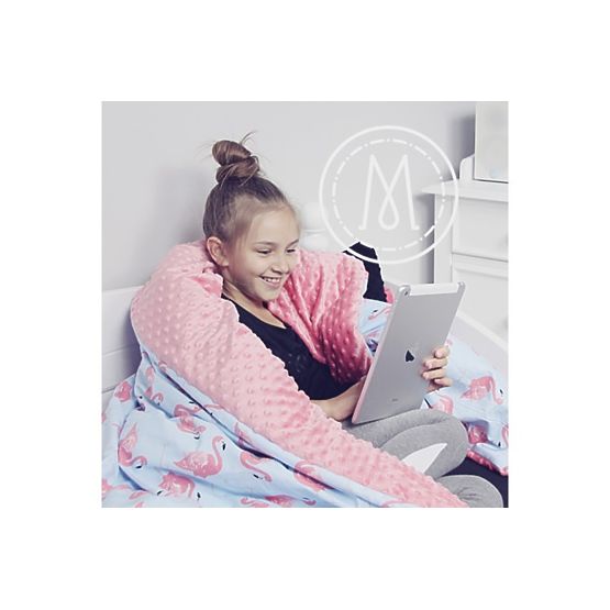 mc, mare pătură / tartan flamingo