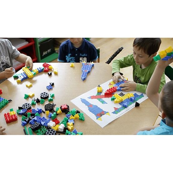 Mega set de blocuri de construcție Morphun Starter, 600 de piese