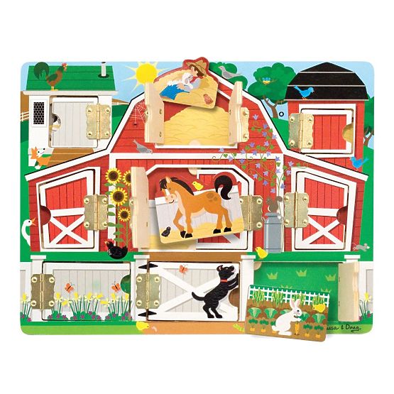 Melissa and Doug - Deschide și închide - Puzzle Joc de-a v-ați ascunselea