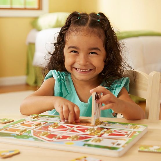 Melissa and Doug - Deschide și închide - Puzzle Joc de-a v-ați ascunselea