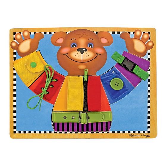 Melissa and Doug - Tablă motrică Îmbracă ursulețul