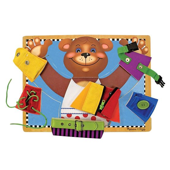 Melissa and Doug - Tablă motrică Îmbracă ursulețul