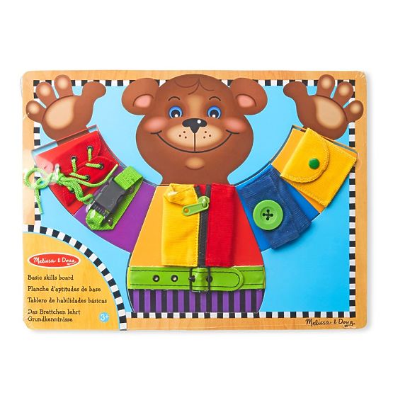 Melissa and Doug - Tablă motrică Îmbracă ursulețul