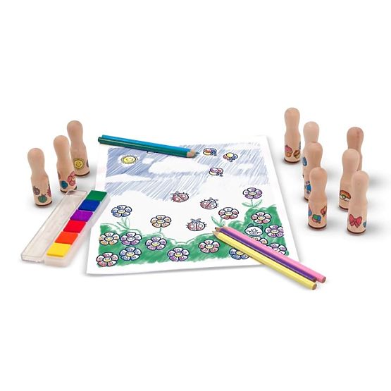 Melissa & Doug - timbre din lemn într-o cutie