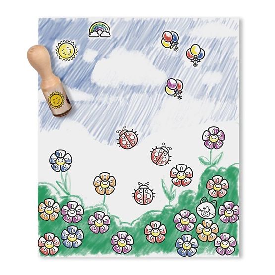 Melissa & Doug - timbre din lemn într-o cutie