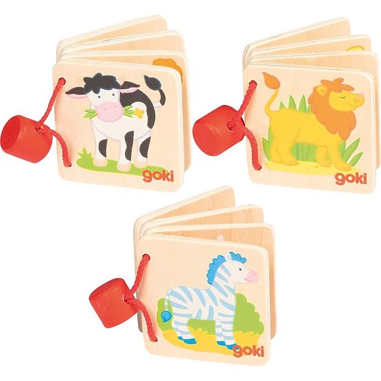 Mini carte din lemn GOKI
