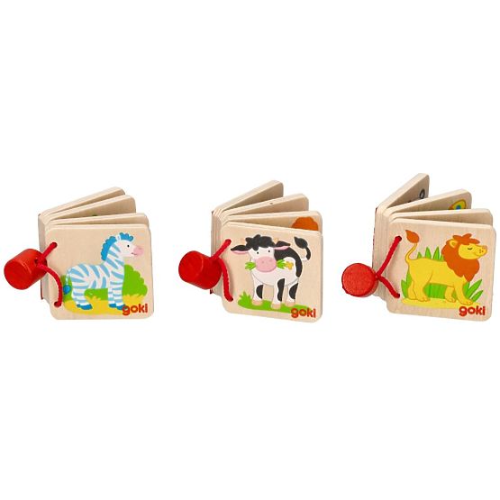 Mini carte din lemn GOKI