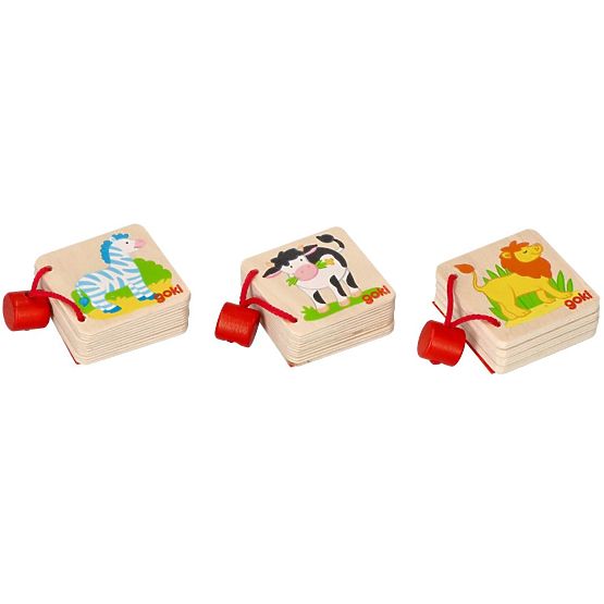 Mini carte din lemn GOKI