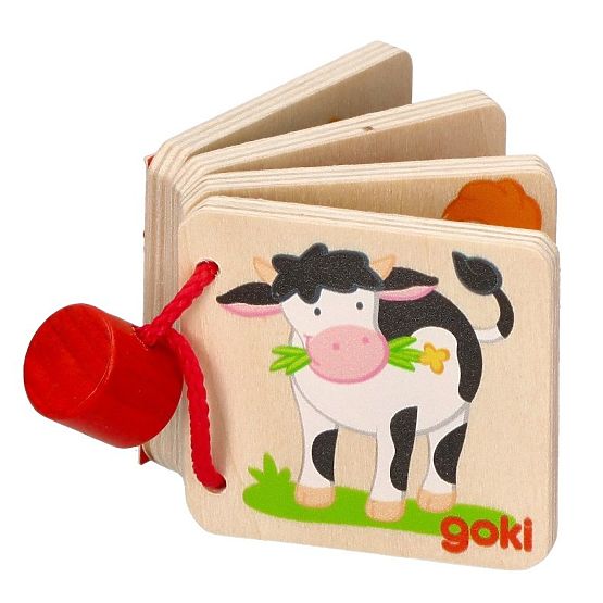 Mini carte din lemn GOKI