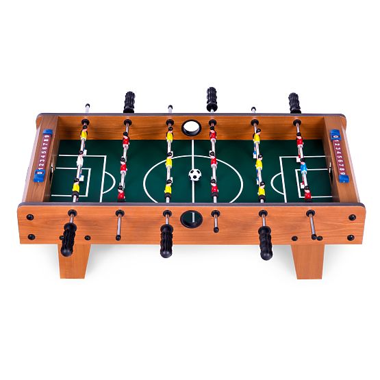 Mini fotbal de masă 69x35,5 cm fotbal de masă din lemn ECOTOYS