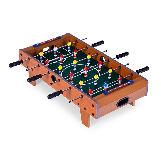 Mini fotbal de masă 69x35,5 cm fotbal de masă din lemn ECOTOYS