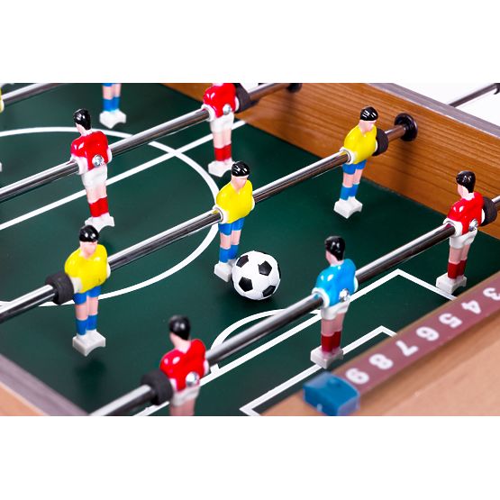 Mini fotbal de masă 69x35,5 cm fotbal de masă din lemn ECOTOYS