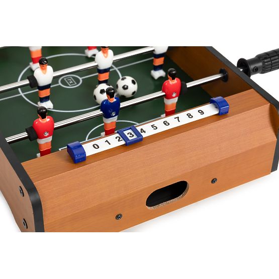 Mini fotbal de masă pentru copii cu două mingi și ghidaje
