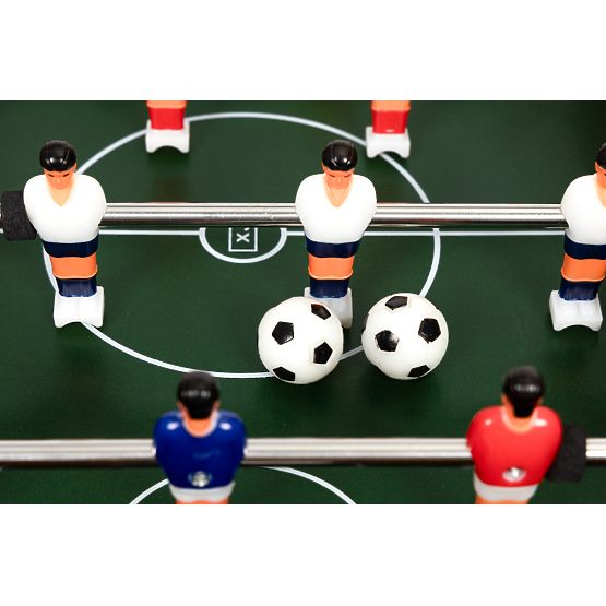 Mini fotbal de masă pentru copii cu două mingi și ghidaje