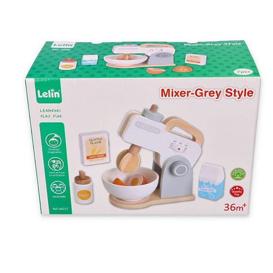 Mixer gri - jucărie din lemn