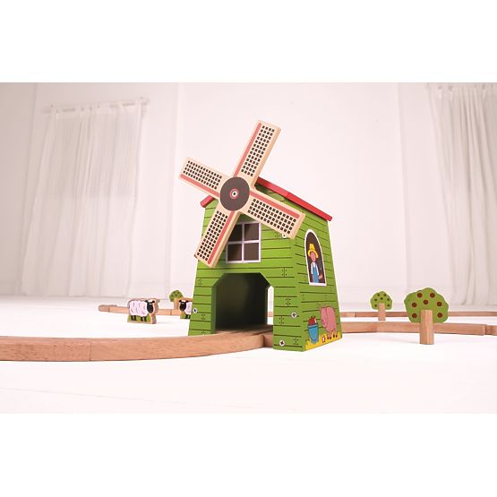 Moara de vânt Bigjigs Rail