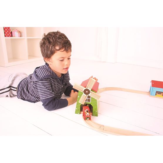 Moara de vânt Bigjigs Rail