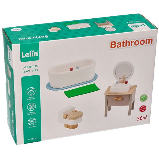 Mobilier pentru căsuța de păpuși Baie
