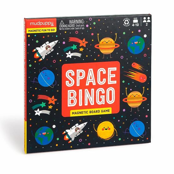 Mudpuppy Joc de masă magnetic Bingo Spațial