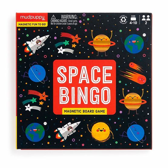 Mudpuppy Joc de masă magnetic Bingo Spațial