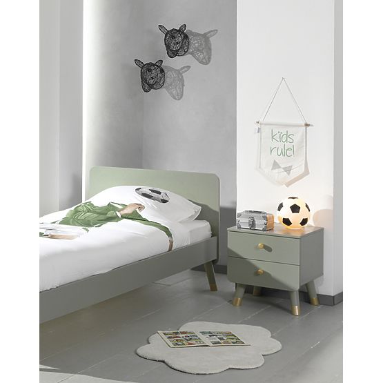 Noptiera Billy - verde maslin