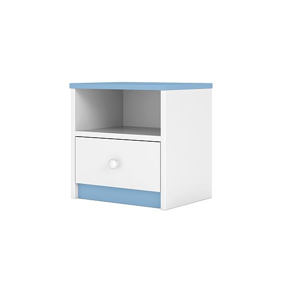 Noptieră pentru copii Ourbaby - albastru-alb