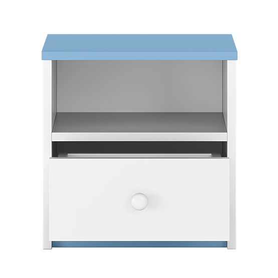 Noptieră pentru copii Ourbaby - albastru-alb