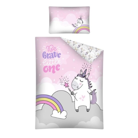Lenjerie de pat pentru copii cu tematica unui unicorn